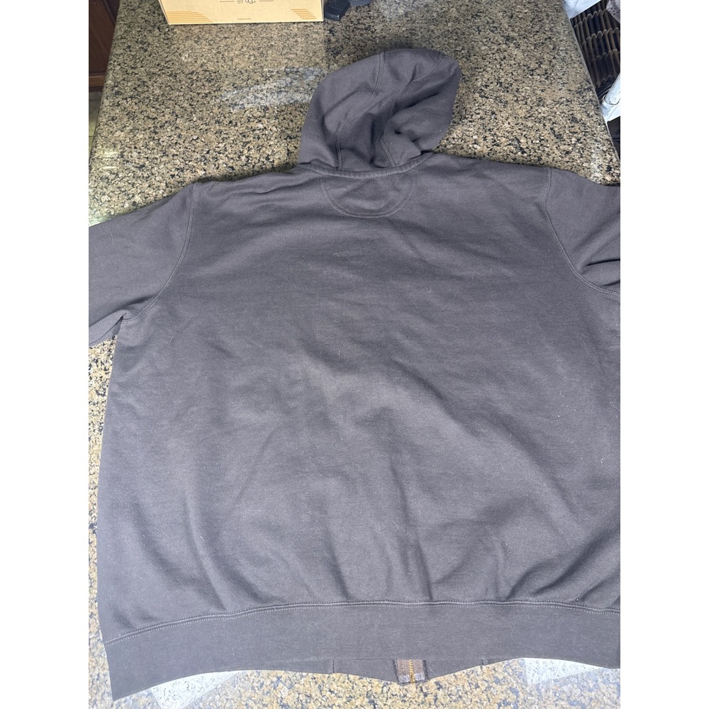 Carhartt Mens 3XL Original Fit Full Zip Hoodie Charcoal Gray Sweatshirt 0250 - Picture 5 of 6